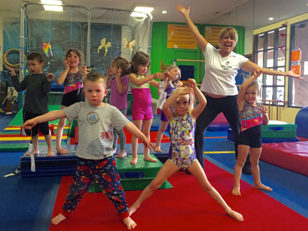 Kids playing at the gym